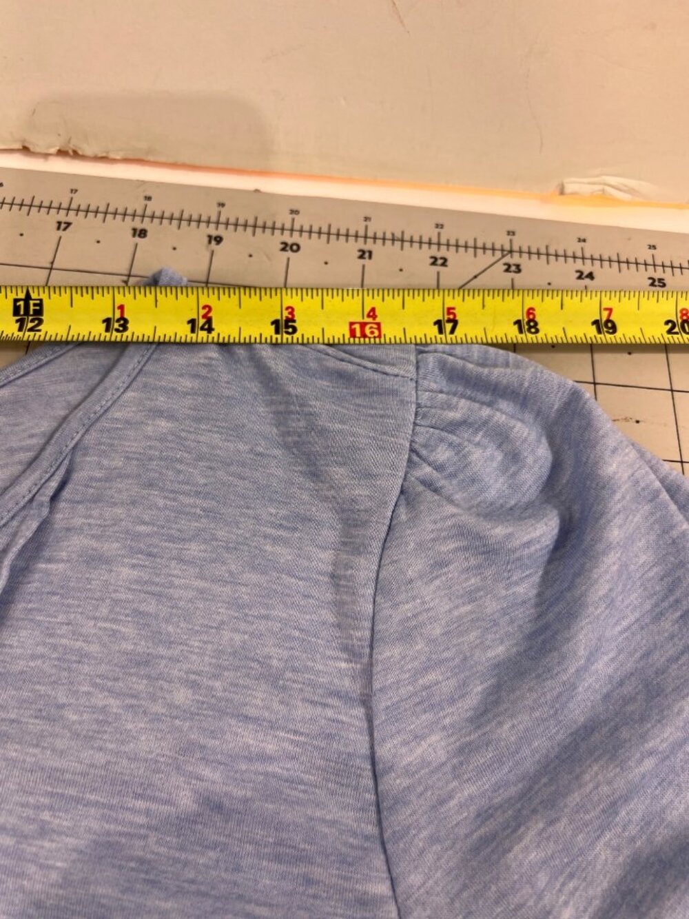 Ficerd Women’s Blue Long Sleeve Pleated Top XXL Lightweight Rayon Blend New - Picture 7 of 9